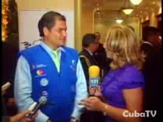 Resalta Presidente Correa ejemplo de Cuba