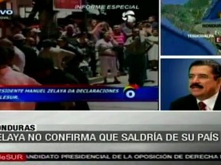 Zelaya no recibio autorizacion para salir del pais