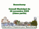 Beauchamp CM du 26 novembre 2009 (2ème partie)