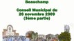 Beauchamp CM du 26 novembre 2009 (3ème partie)
