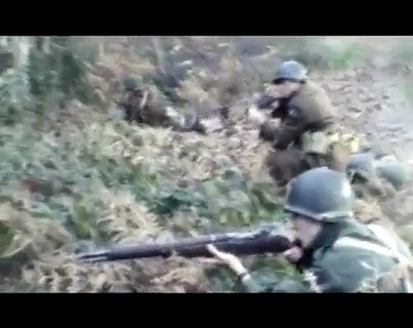 Reconstitution des combats - Forêt de Hürtgen 1944