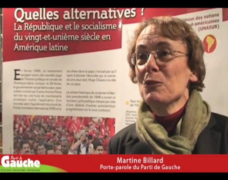 Martine Billard rejoint le Parti de Gauche - Vidéo Dailymotion