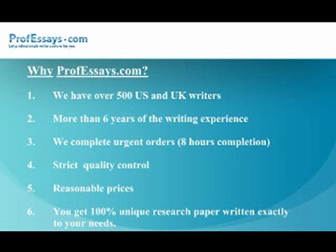 ProfEssays.com: Professional Custom Essay Writing Services