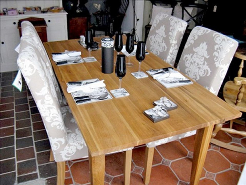 Solid oak tables