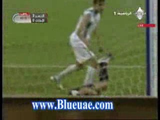 هدف النصر الثالث ايمان مبعلي في الامارات كاس اتصالات