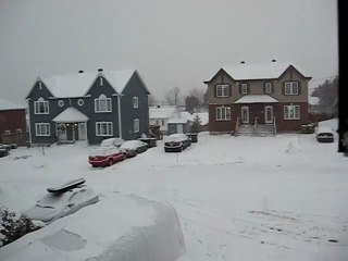 Tempete de neige à Sherbrooke le 9 decembre 2009