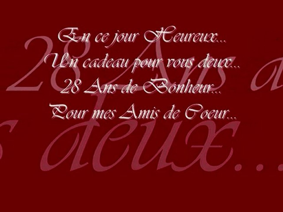 Anniversaire de Mariage