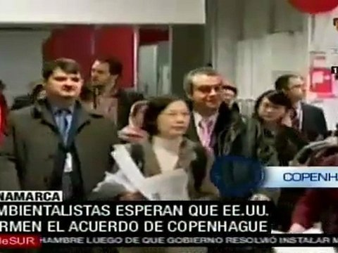 Activistas esperan a Obama en Copenhague