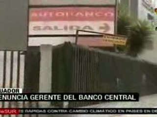 Ecuador anuncia cambios en Banco Central