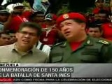 Chavez asiste a cnomemoracion por Santa Ines