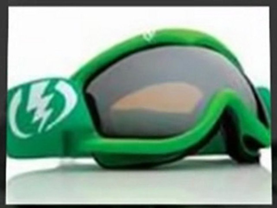Green snowboard goggles
