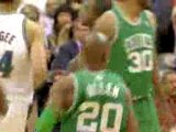 NBA Ray Allen drives to the basket and finishes with authori