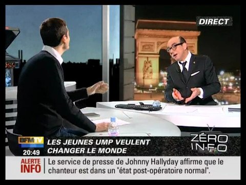 Les Jeunes UMP, Benjamin Lancar invité de Karl Zéro - Lipdub