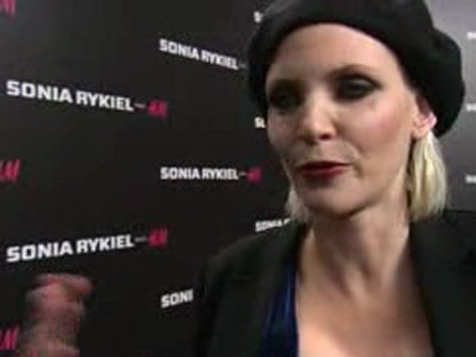 Nadja Auermann at "Sonia Rykiel pour H&M" party