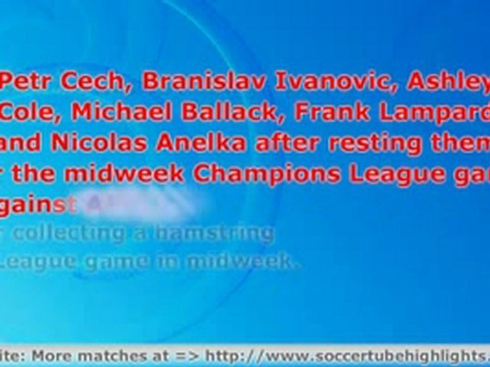 Chelsea  vs  Everton English Premier League 12 Dec 09 - Prev