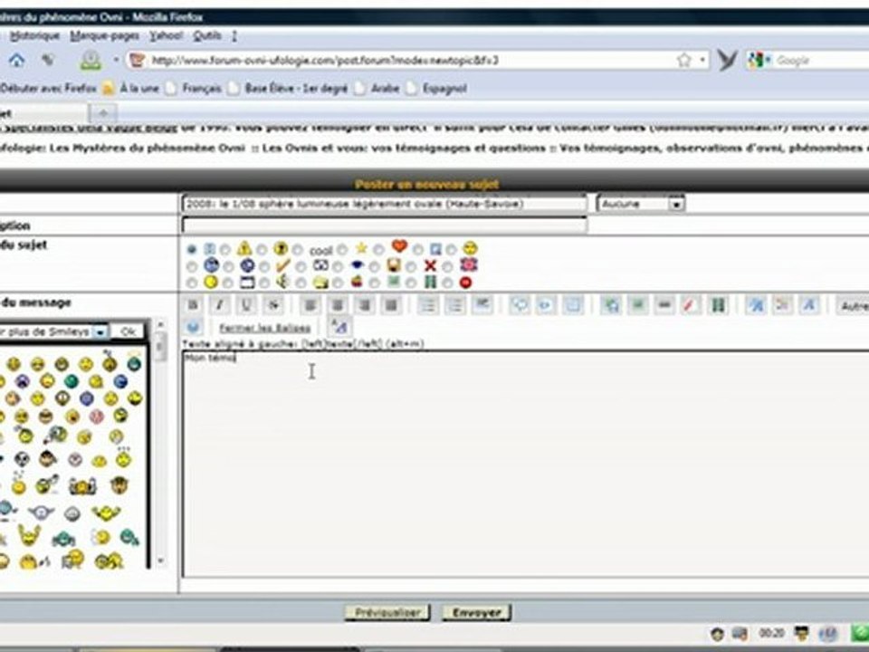 Comment témoigner ovni
