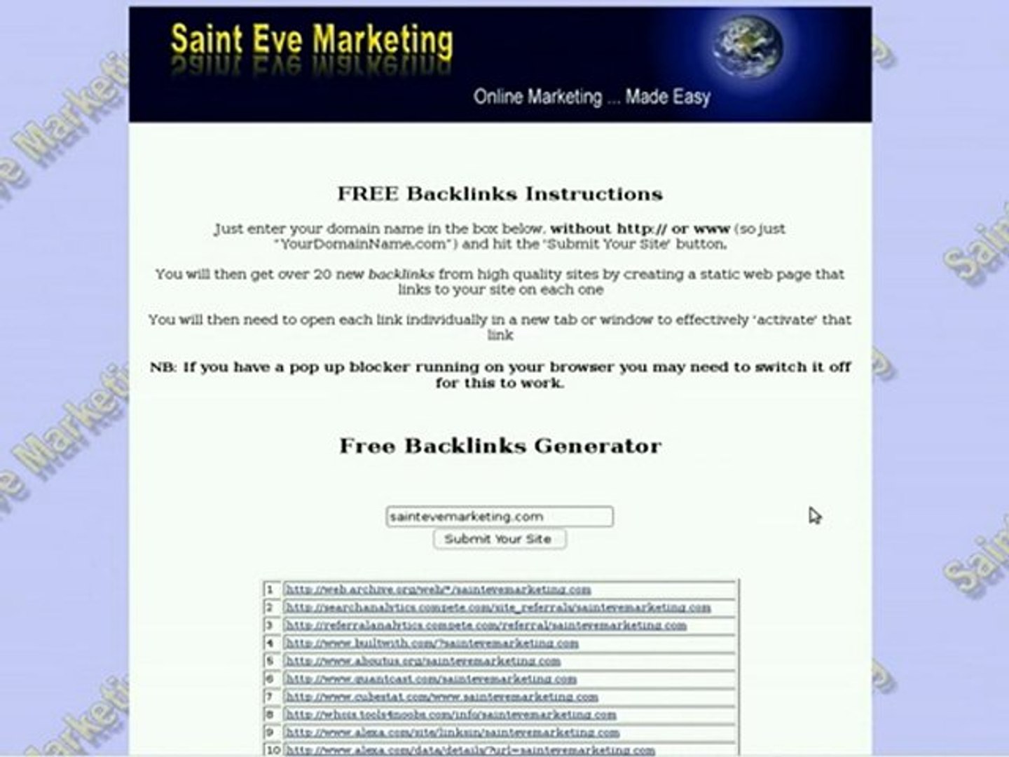 ⁣How To Use The FREE Backlinks Generator