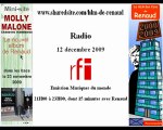 Renaud 12/12/09 RFI - Musiques du monde - Promo Molly Malone