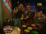 Edge & Christian Celebrate tag title win - raw 09.04.01