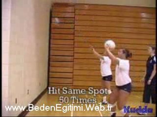 voleybol Drill - Parmak pas çalışması