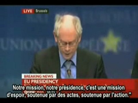 une gouvernance mondiale selon le president europeen