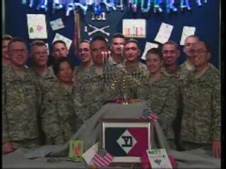 Jewish Hanukkah Via Satellite in US Army
