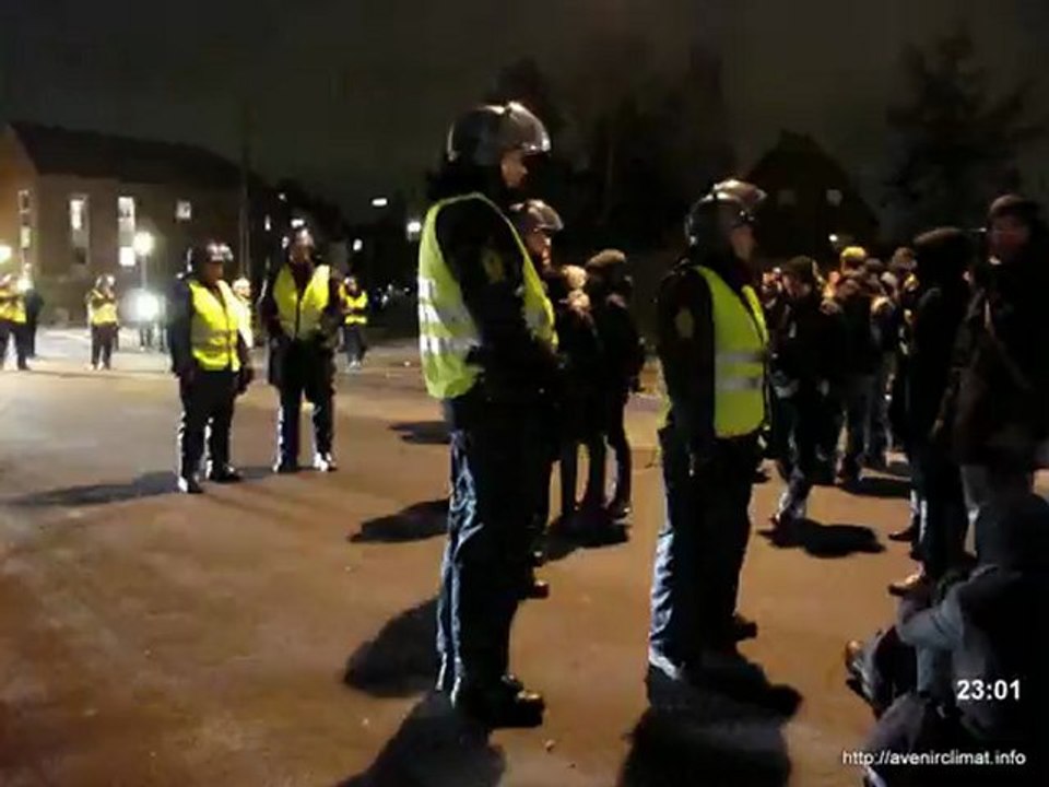 Témoigange sur la répression à Copenhague