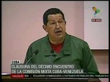 Chávez indica acuerdos del 10º Encuentro Cuba- Venezuela