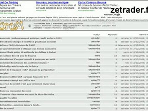 Forum finance trading bourse - Pierre Aribaut alias ZeTrader