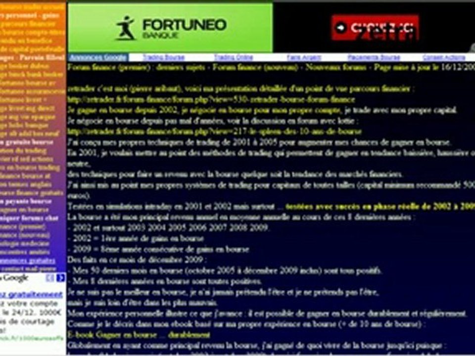 Forum rencontres amities pierre aribaut alias zetrader