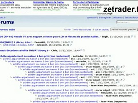 Petites annonces gratuites forum pierre aribaut alias zetrader