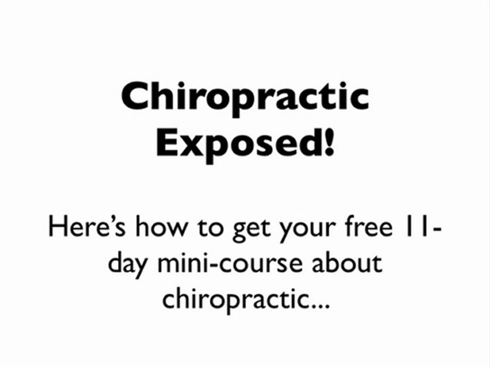 Welcome Video for Chiropractic Website
