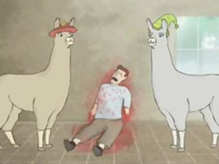 Lamas mit Hüten (German)