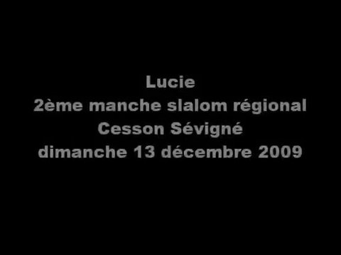 Lucie - 2ème manche slalom régional de Cesson Sévigné