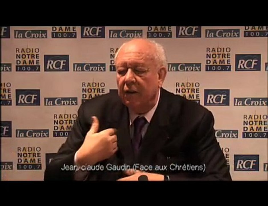 Jean-Claude Gaudin - Face aux Chrétiens partie 2 - 9/12/2009