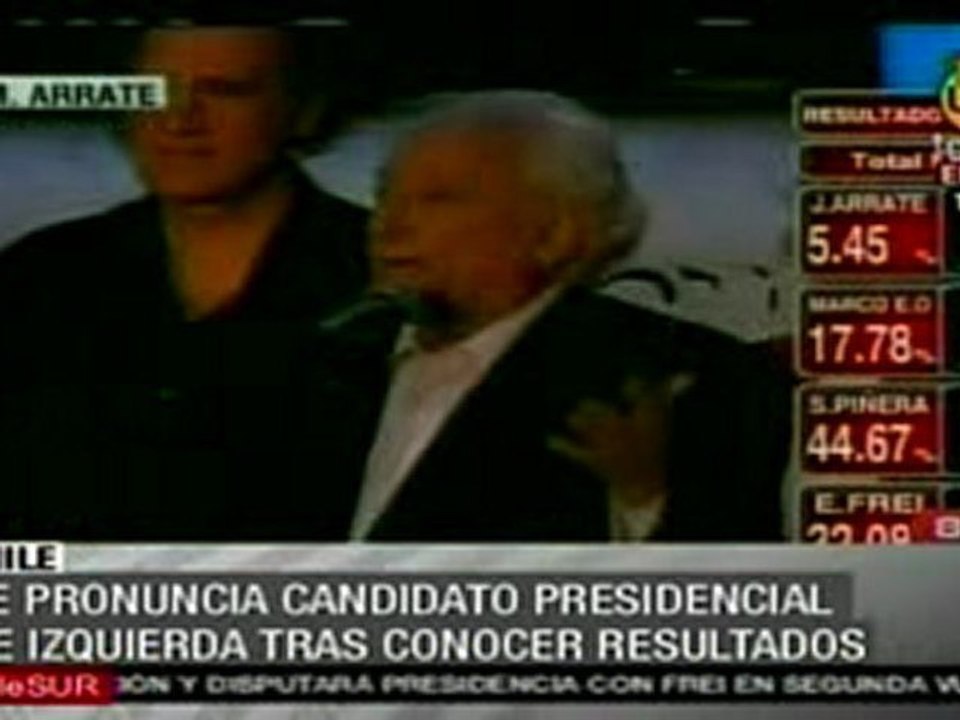 Celebra Arrate fin del bipartidismo en Chile