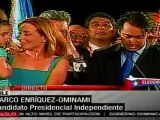 Chile: Enriquez-Ominami no endosara votos