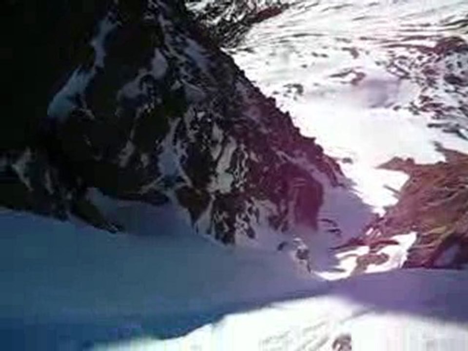 Variante derecha (70º) corredor central a la Peña Montañeta