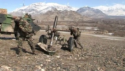 TIR D'ARTILLERIE EN AFHGANISTAN