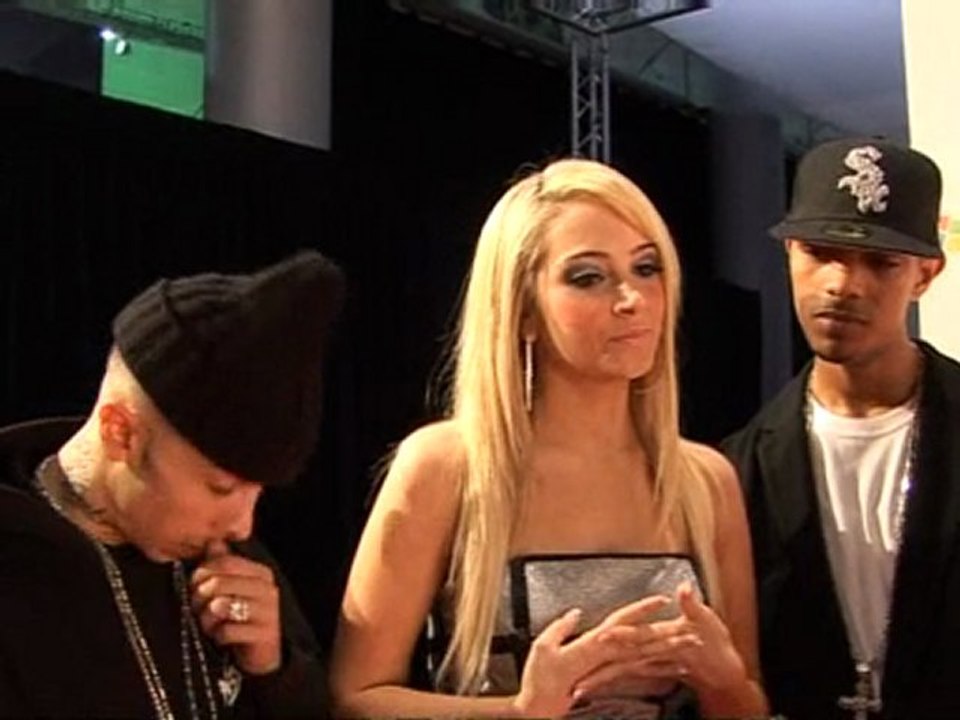 N Dubz backstage at Capital FM's Jingle Bell Ball