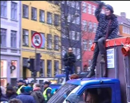 Manifestation pour les réfugiés climatiques à Copenhague