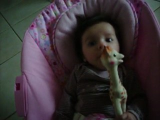 Célyna et sa girafe