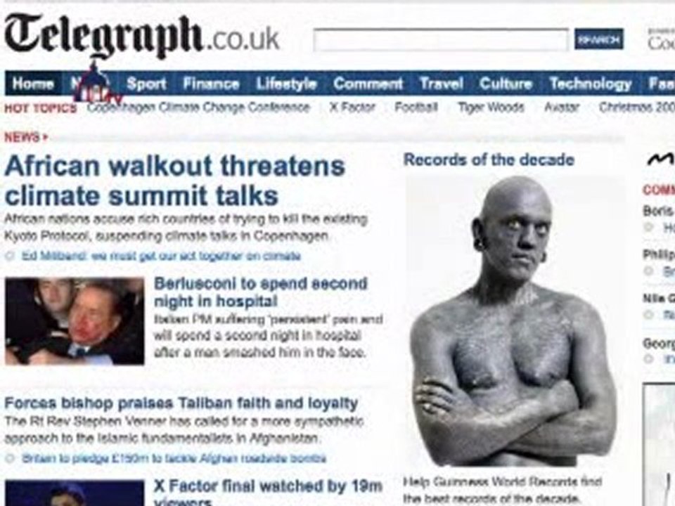 ایران در رسانه ها دوشنبه، 23 آذر 1388، 14 دسامبر 2009