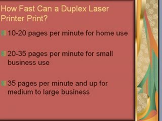 We Answer Your Duplex Laser Printer Questions