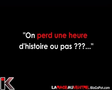 alors, on perd une heure d'histoire ou pas ??? non ?? si ??