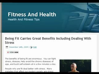 Benefits of Fitness - Fitness and Stress Reduction