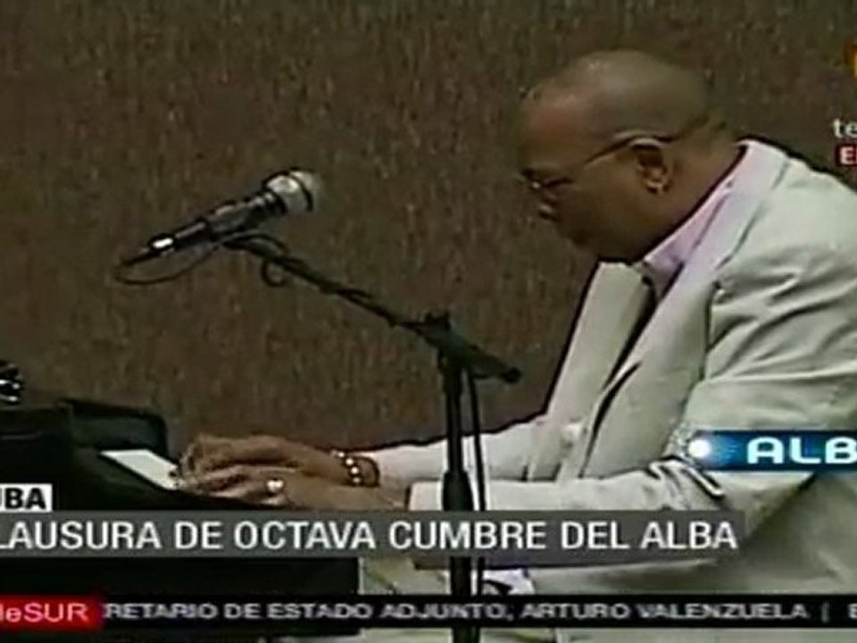 Chucho Valdés cierra con musica cumbre del ALBA