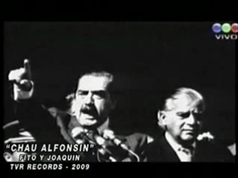 TVR - Canción de despedida a Alfonsín by Joaquín y Fito