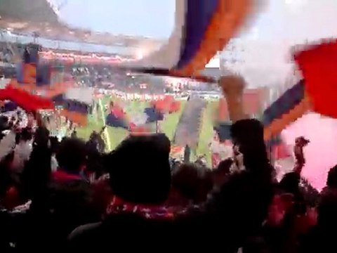 entrée des joueurs TFC - MHSC parcage pailladin