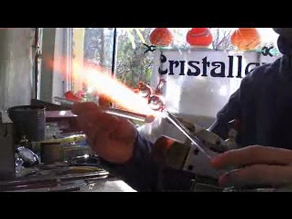 Filage de verre (cristallerie de la fontaine)